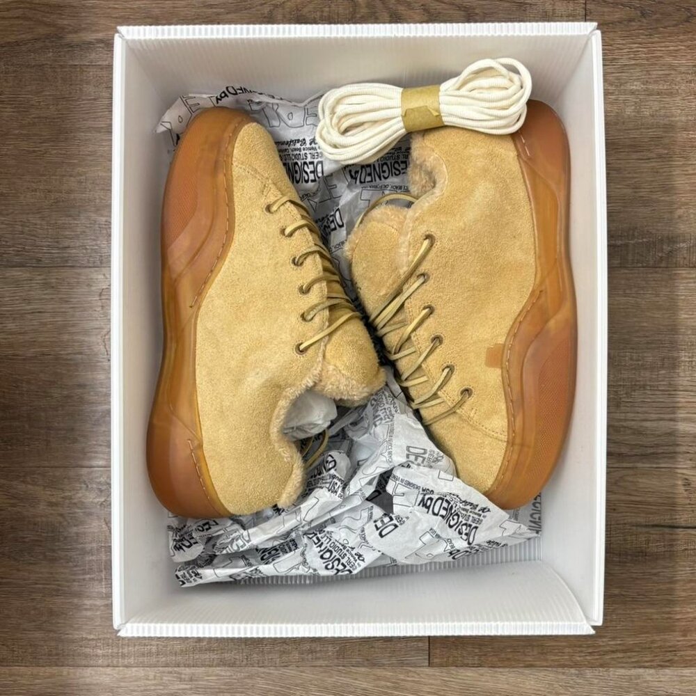 ERL Men's Tan and Cream Trainers